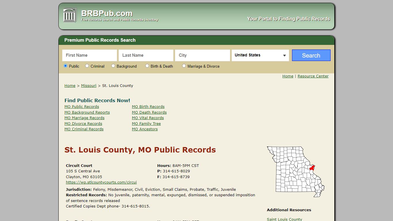 St. Louis County Public Records | Search Missouri ...